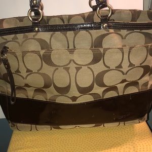 Coach signature C overnight bag